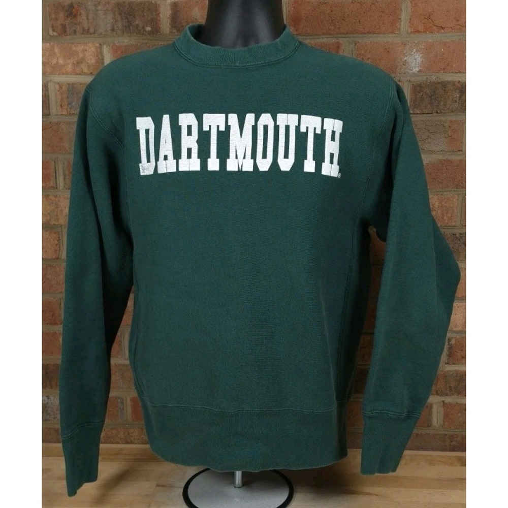 Dartmouth Camber Vintage Crewneck Sweatshirt Green Medium Reverse Weave USA
